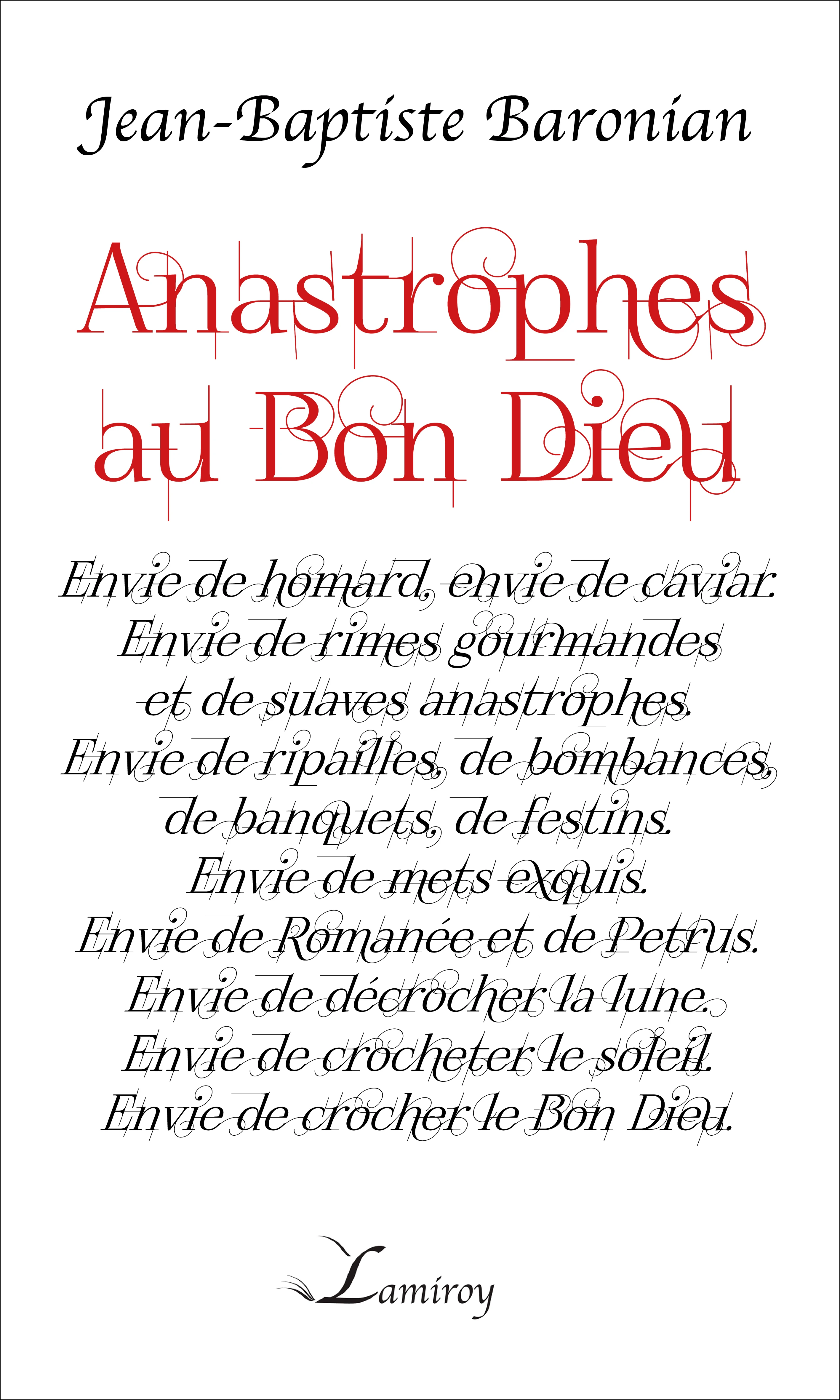 JEAN-BAPTISTE BARONIAN - Anastrophes au Bon Dieu